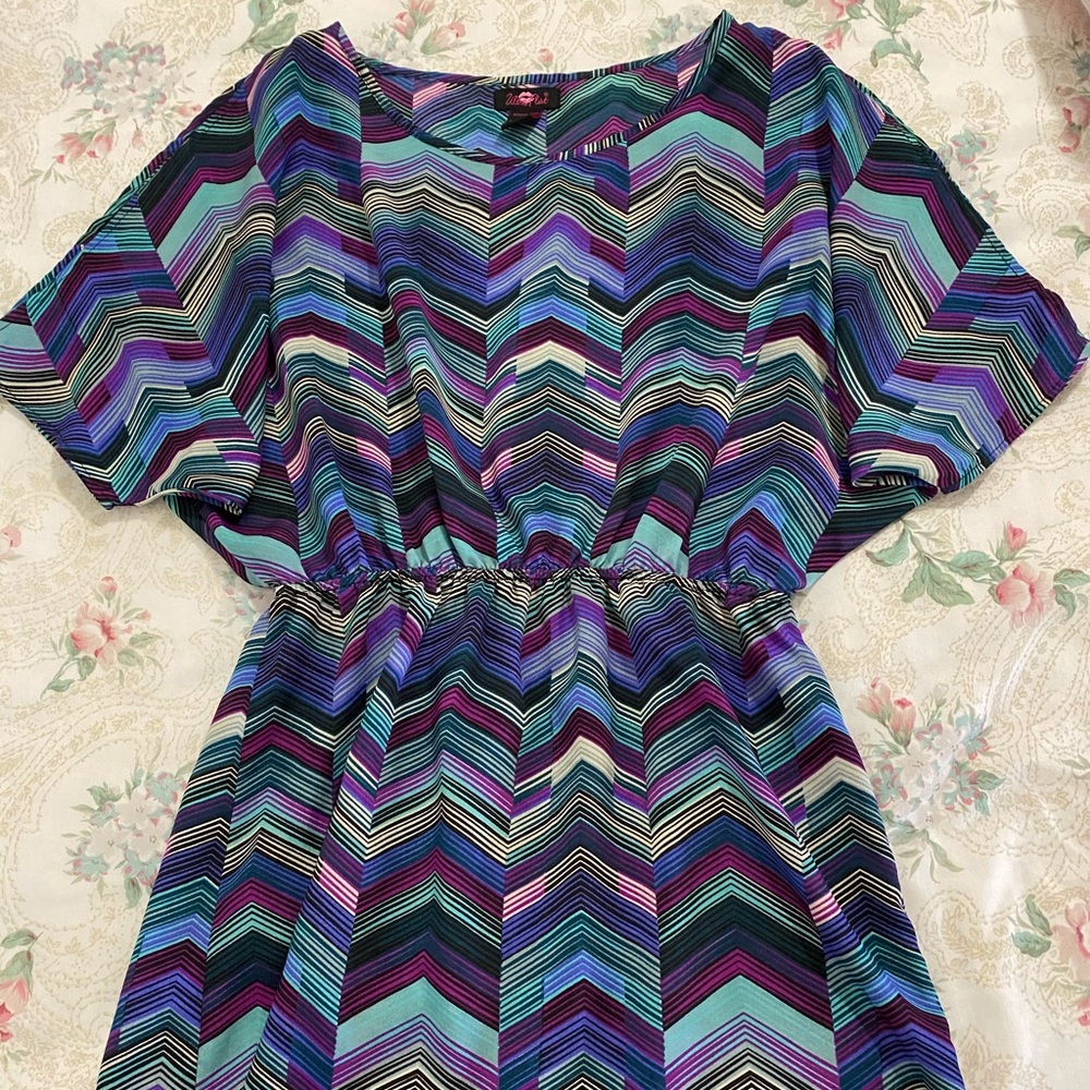 large pattern dress